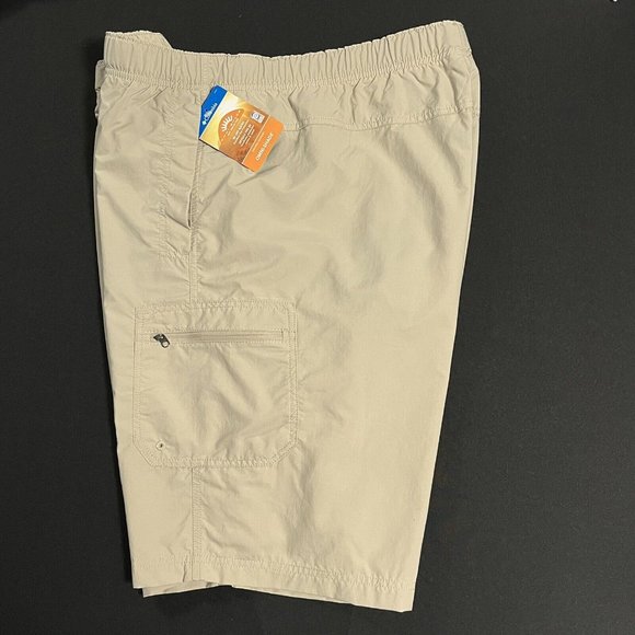 Columbia Mens Outdoors Shorts Size 40x11 Beige OMNI SHADE UPF50 Sun Protection - Picture 4 of 12